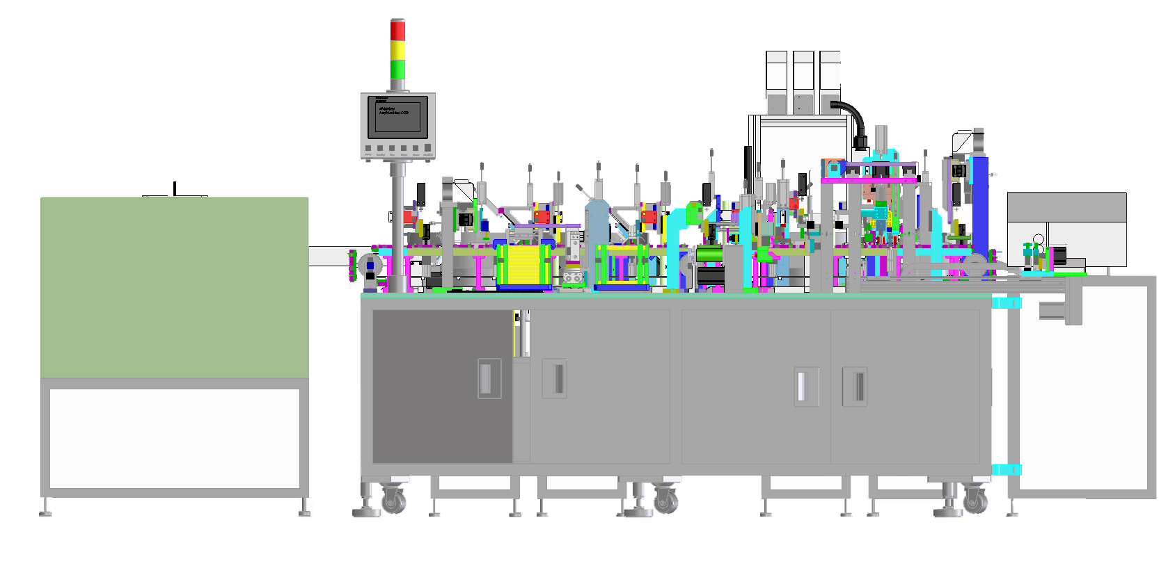 自動化組裝的工作流程的主要結構,以及使用注意事項